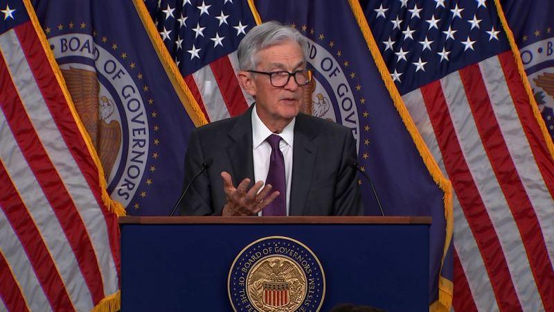 Presidente do Fed, Jerome Powell, fala sobre preocupações do mercado.