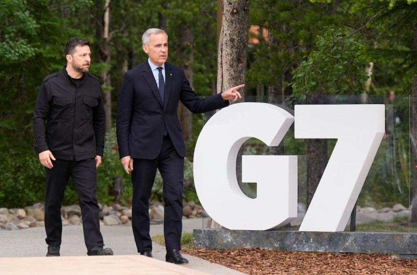 Cúpula do G7 enfrenta impasse sobre declaração da Ucrânia.