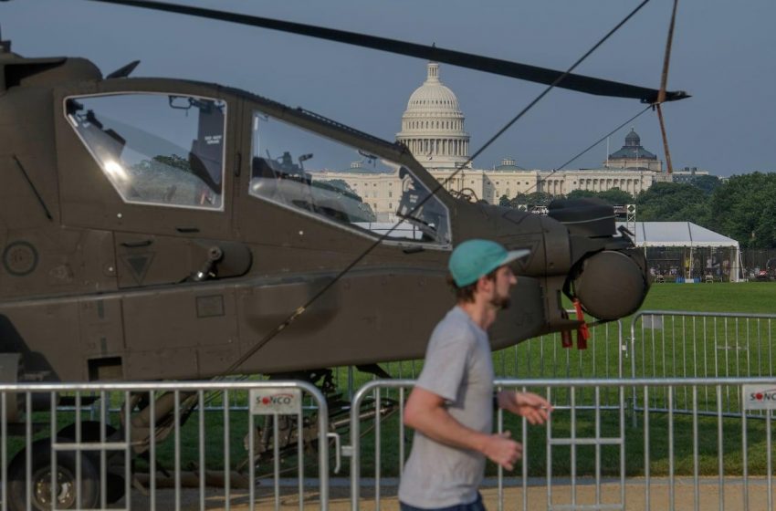 Desfile militar de Trump: Críticos alertam sobre custos maiores.
