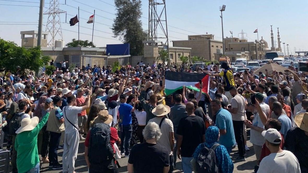 Protestos no Canadá se preparam para marcha global à fronteira de Gaza.