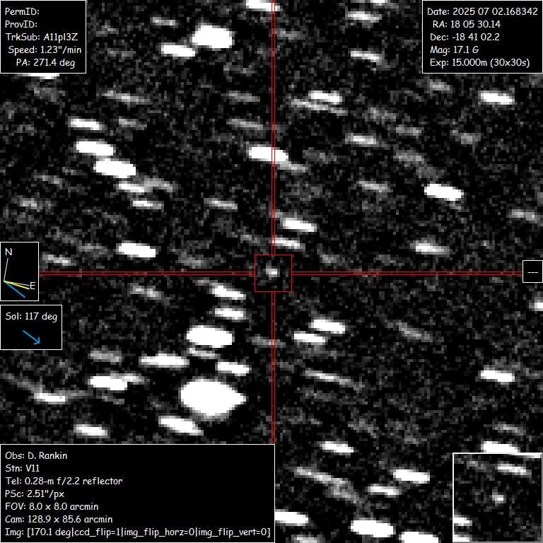 Astrônomos identificam novo visitante interestelar no nosso sistema solar.