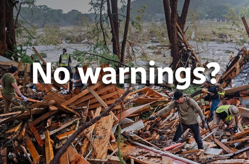  Inundação relâmpago no Texas: Analisando falhas no sistema de alerta.