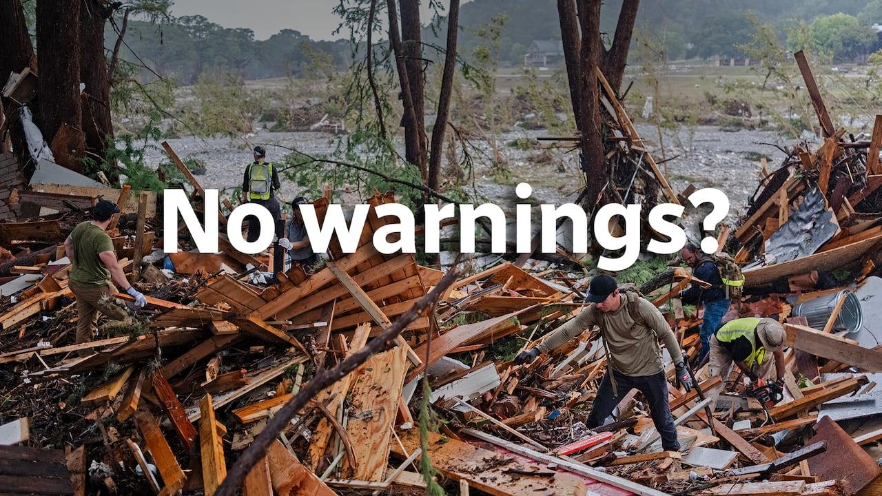 Inundação relâmpago no Texas: Analisando falhas no sistema de alerta.