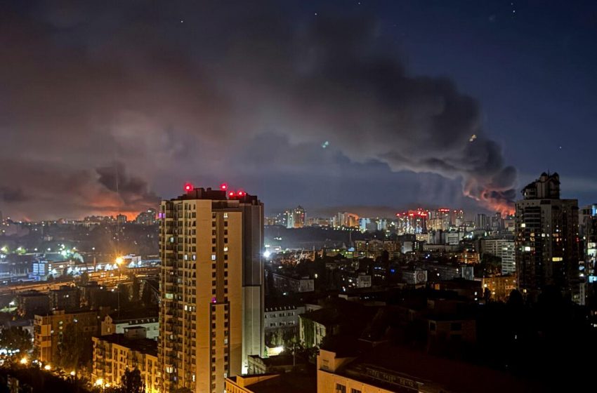 Rússia realiza maior ataque aéreo a Kyiv desde a guerra.