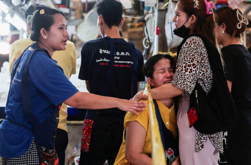 Tiroteio trágico em mercado de Bangkok deixa cinco mortos.