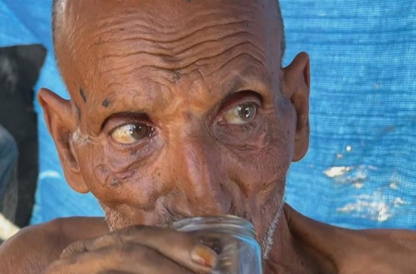  A angústia de um homem evidencia a crise em Gaza.
