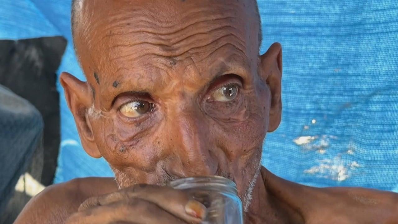 A angústia de um homem evidencia a crise em Gaza.