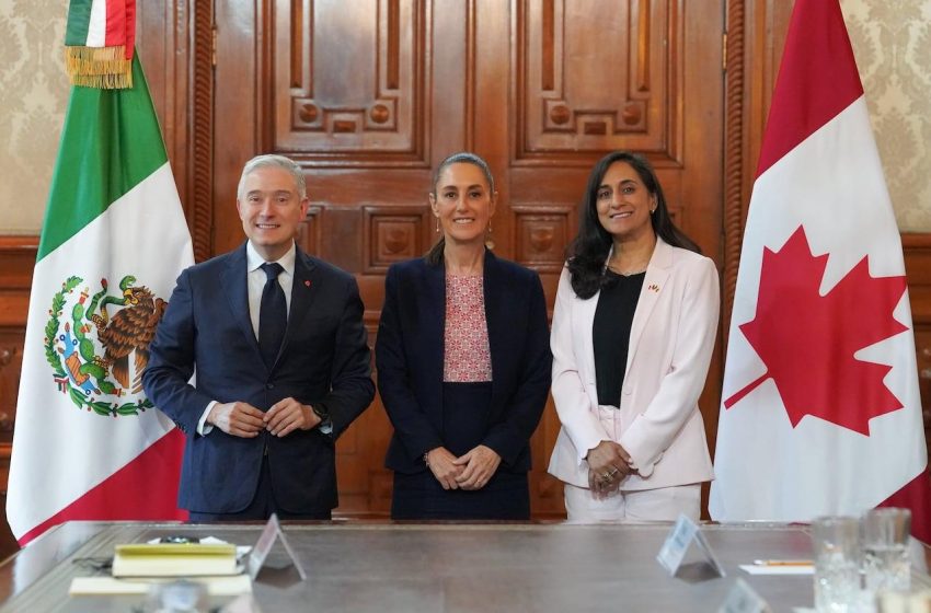  Anand e Champagne discutem guerra comercial com presidente do México.