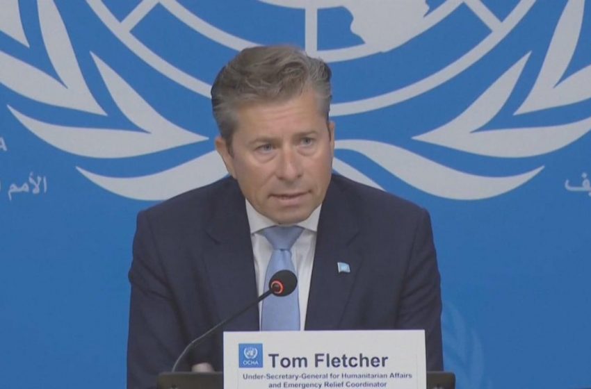 Fome em Gaza destaca responsabilidade global, afirma chefe da ONU.