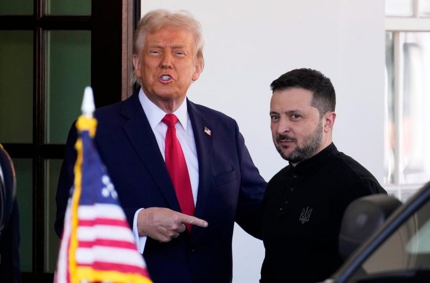  Líderes europeus apoiam Zelenskyy em reunião decisiva com Trump.