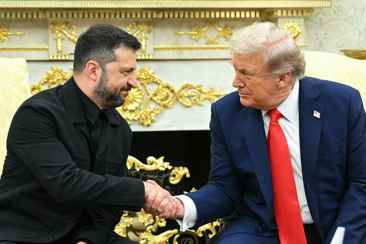 Momento espirituoso de Zelenskyy no Salão Oval revelado.