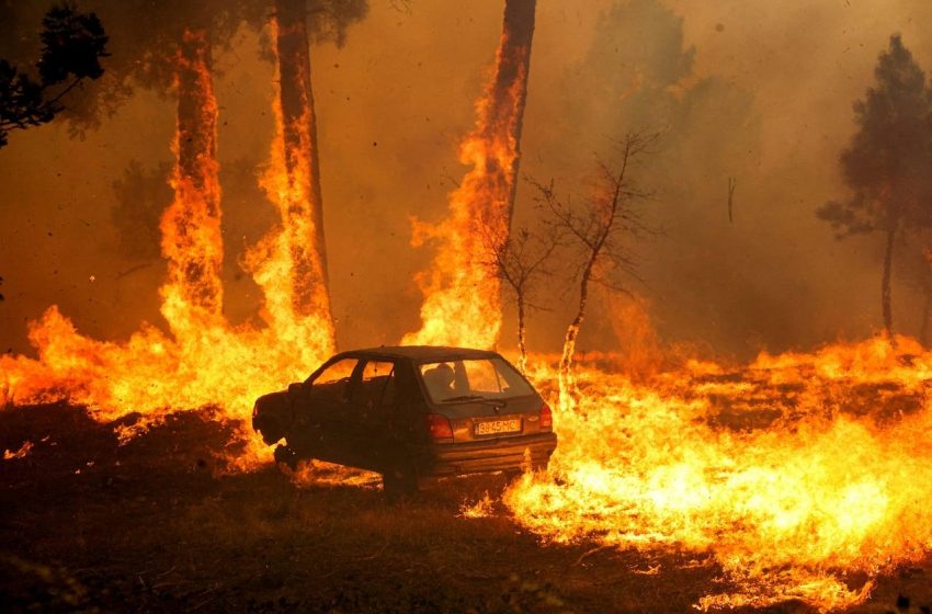  Onda de calor agrava incêndios na Espanha, Portugal e Grécia.