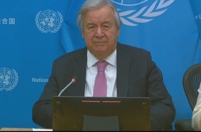 Guterres condena ataque israelense como violação da soberania do Qatar.