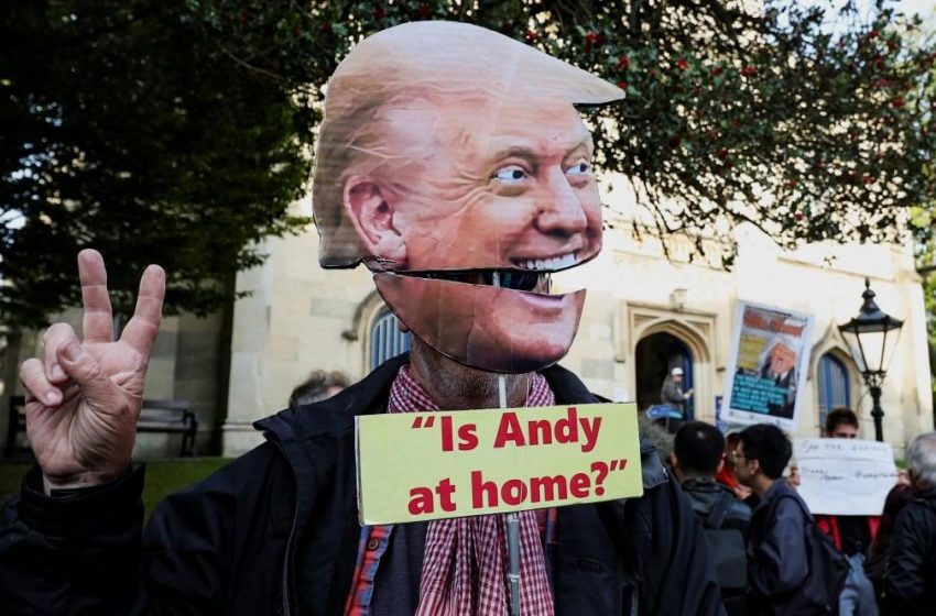  Trump não é bem-vindo: destaques dos protestos no U.K.